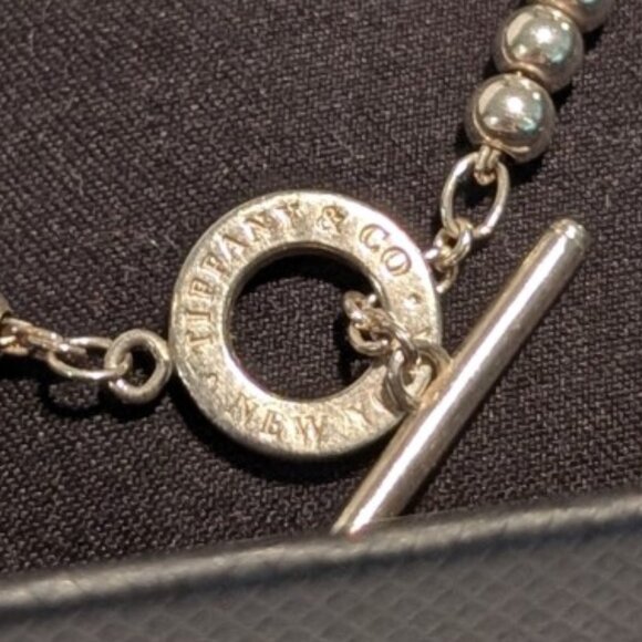 Tiffany & Co. Toggle Bead Bracelet 4mm Sterling Silver, Size Small 6.75 - Picture 6 of 8